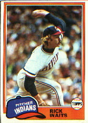 1981 Topps Baseball Cards      697     Rick Waits